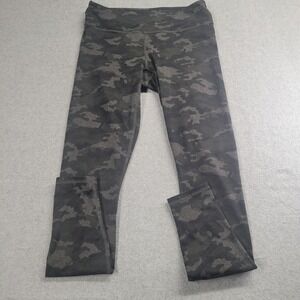 Fabletics PowerHold Camo Leggings XS Black Charcoal Camouflage High Rise Gym